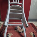 Vintage bistro chair, grey