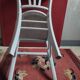 Vintage bistro chair, grey