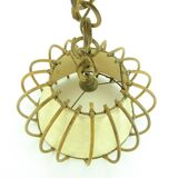 Vintage rattan pendant light
