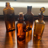 All small brown glass bottles