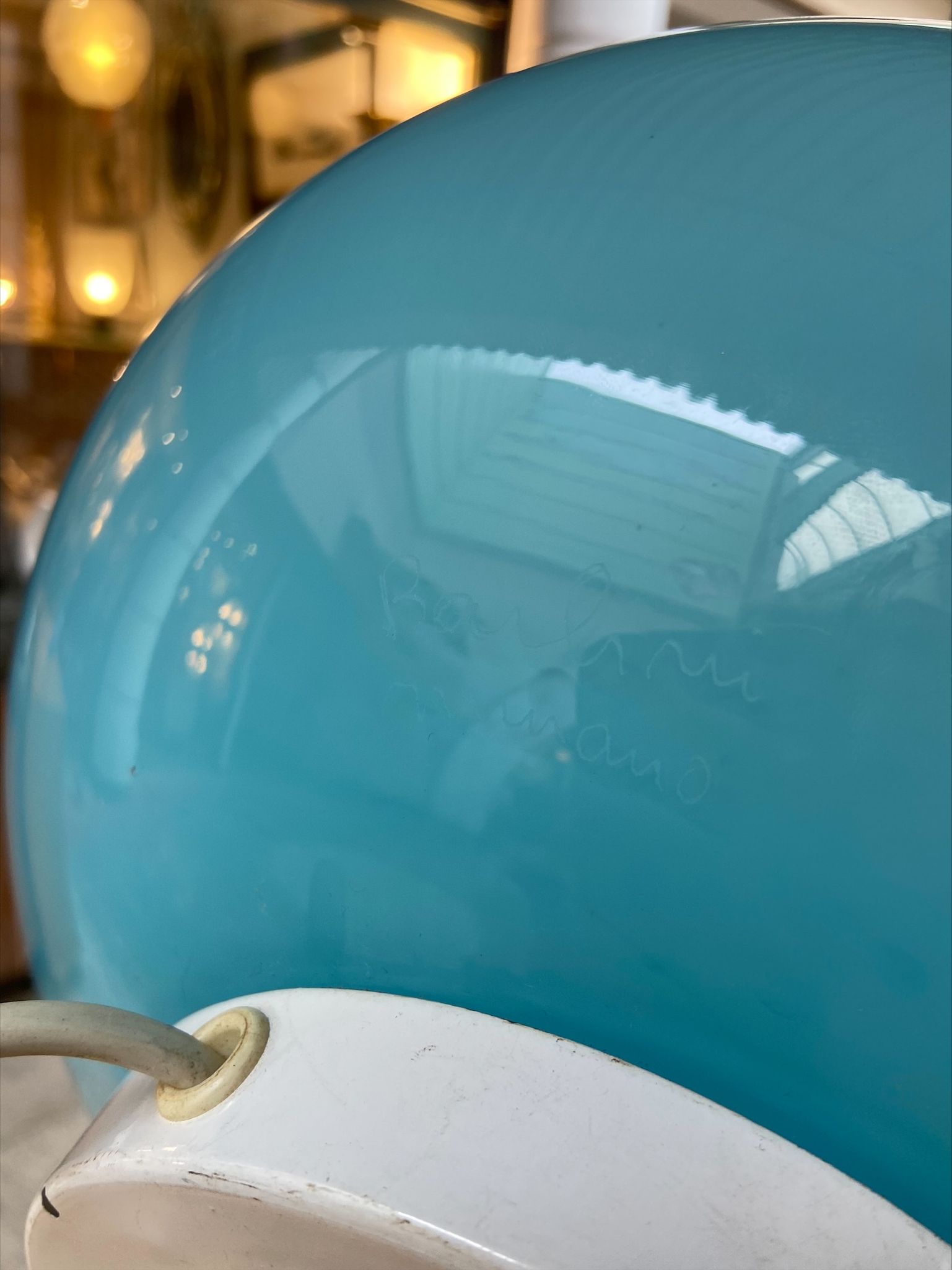 Lampe - Barbini - Murano bleu - années 70