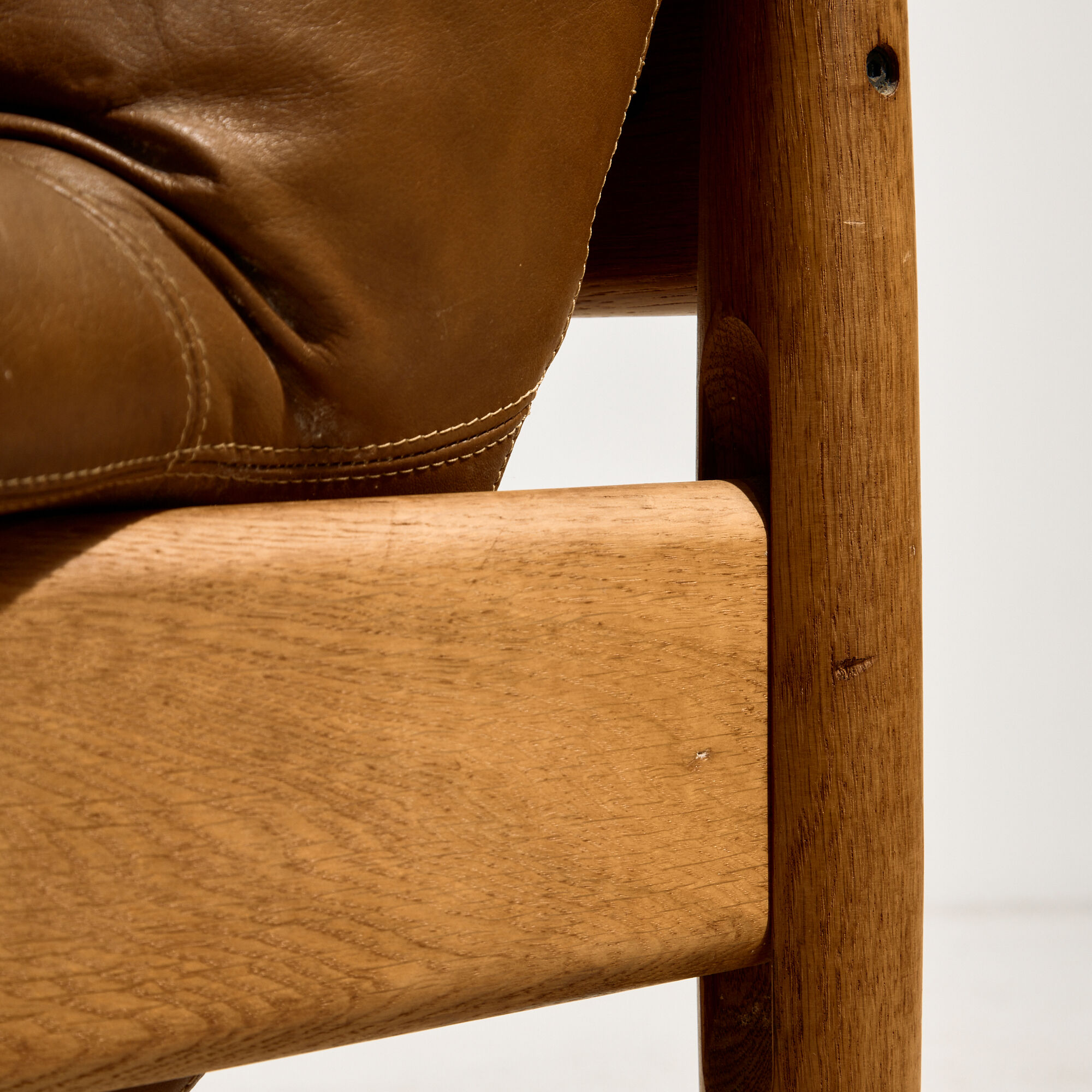 Danish leather lounge chair
