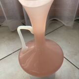 Très beau vase opaline rose