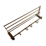 Brass wall coat rack