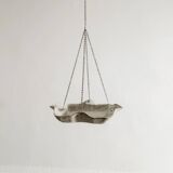 Mid Century Hanging Planter in Concrete with Chains by Willy Guhl, 1950s