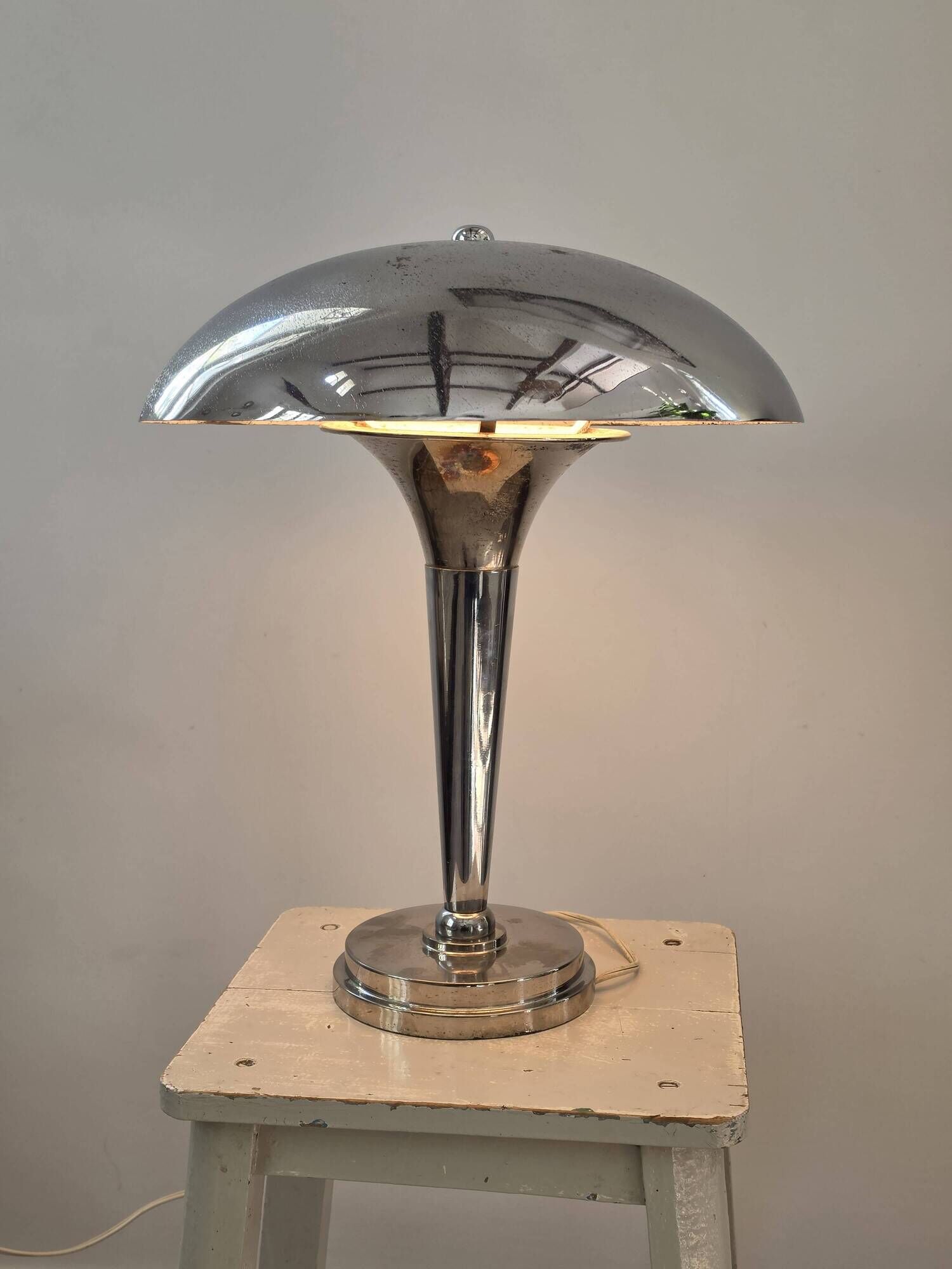 Vintage mushroom table lamp Jean Perzel