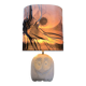Lampe hibou vintage en pierre naturelle