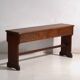 Antique organ bench with drawer in oak – Central Europe, circa 1920