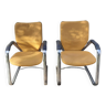 pair of vintage eurosit armchairs