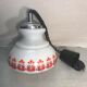 Old monte kitchen hanging white opaline drop vintage orange drawing