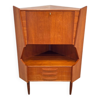 Meuble d’angle scandinave en teck design danois