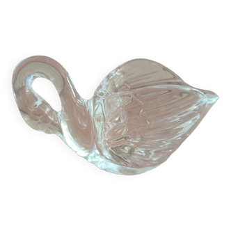 Coupe vide poche cygne en crystal