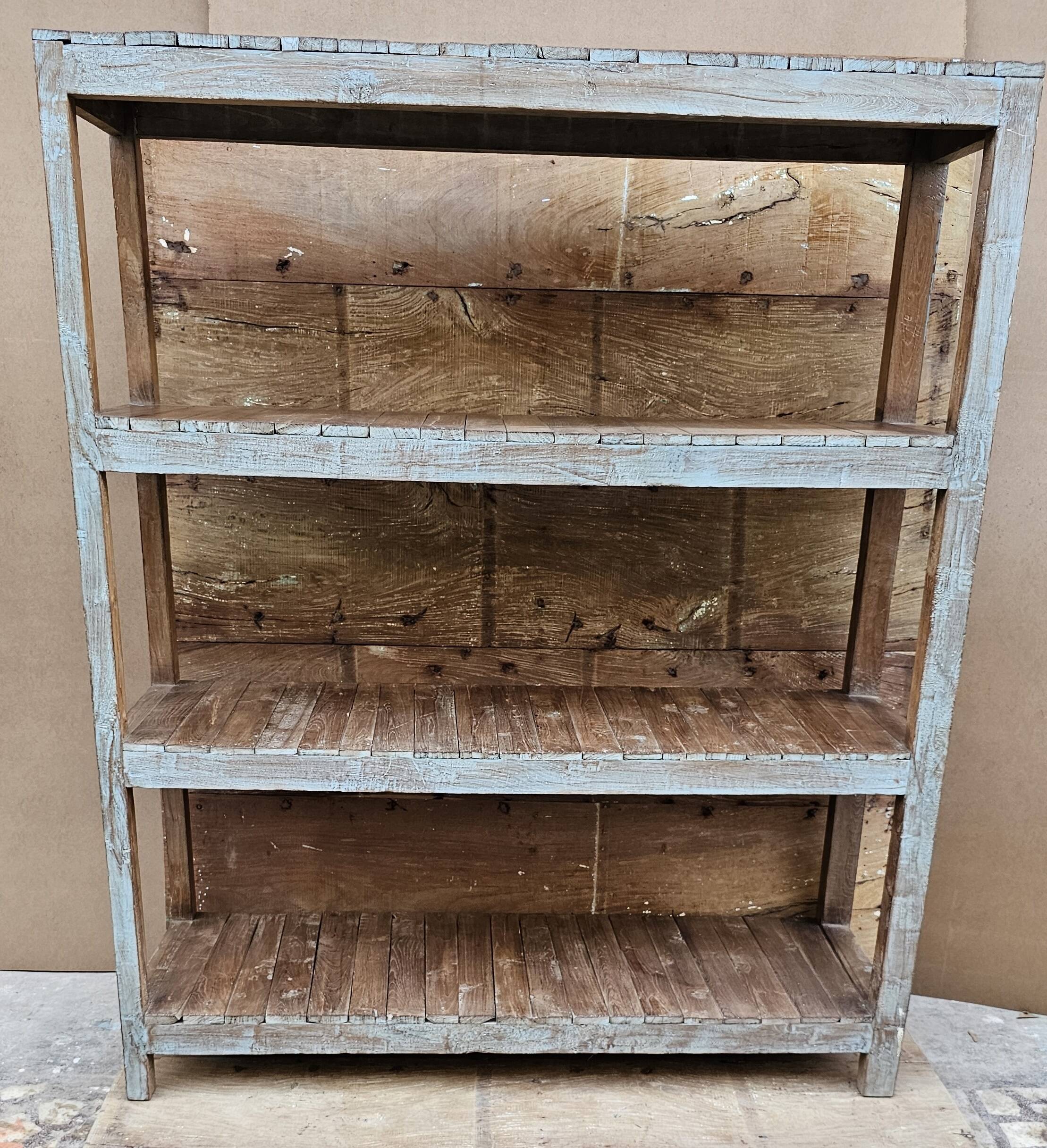 Old rack - workshop shelf in Burmese teak