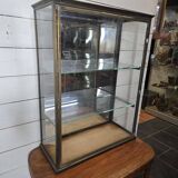 Old 19th century brass shop window