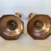 Pair of large brass candlesticks