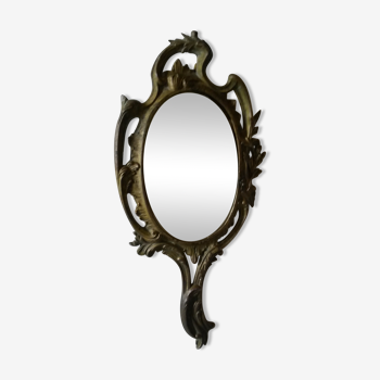 Beveled hand mirror 29x14cm