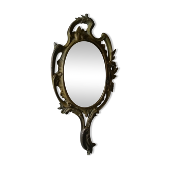 Beveled hand mirror 29x14cm