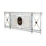 Wrought iron and marble console