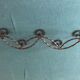 Vintage wrought iron coat/patère with 5 hooks