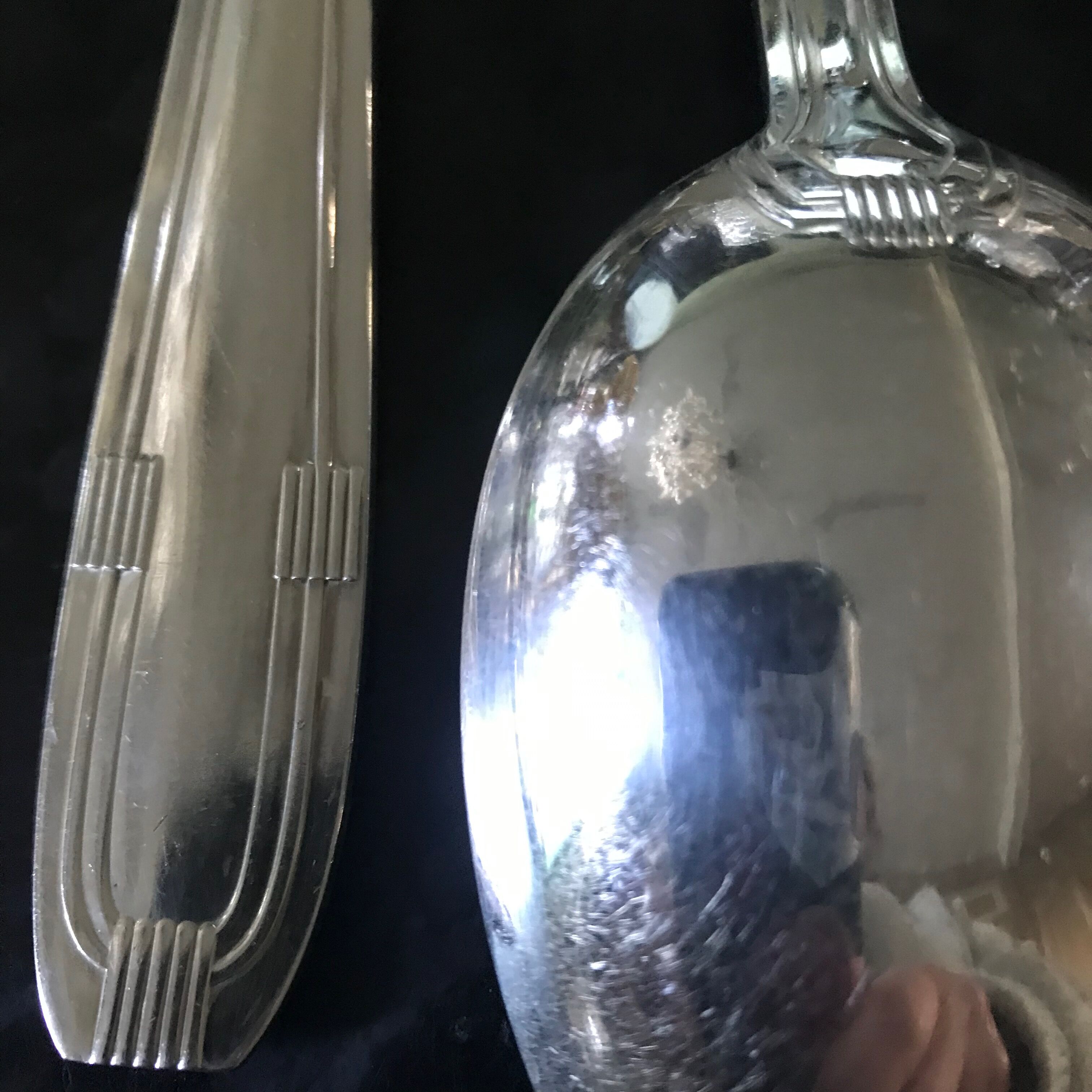 Pop-up Christmas 2022 Set of 6 cutlery in silver metal mid-XXth