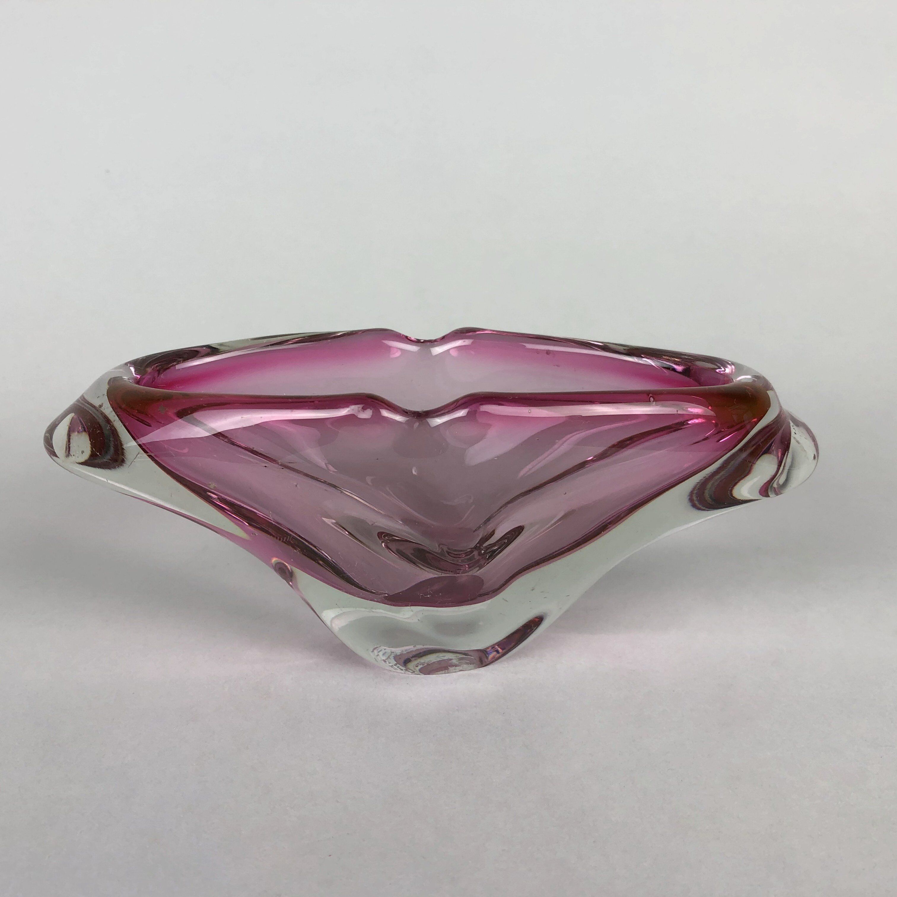 Vintage Art Glass Ashtray from Czechoslovakia, 1960's