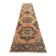 Distressed Turkish Runner 393x81 cm wool Vintage Tribal Rug