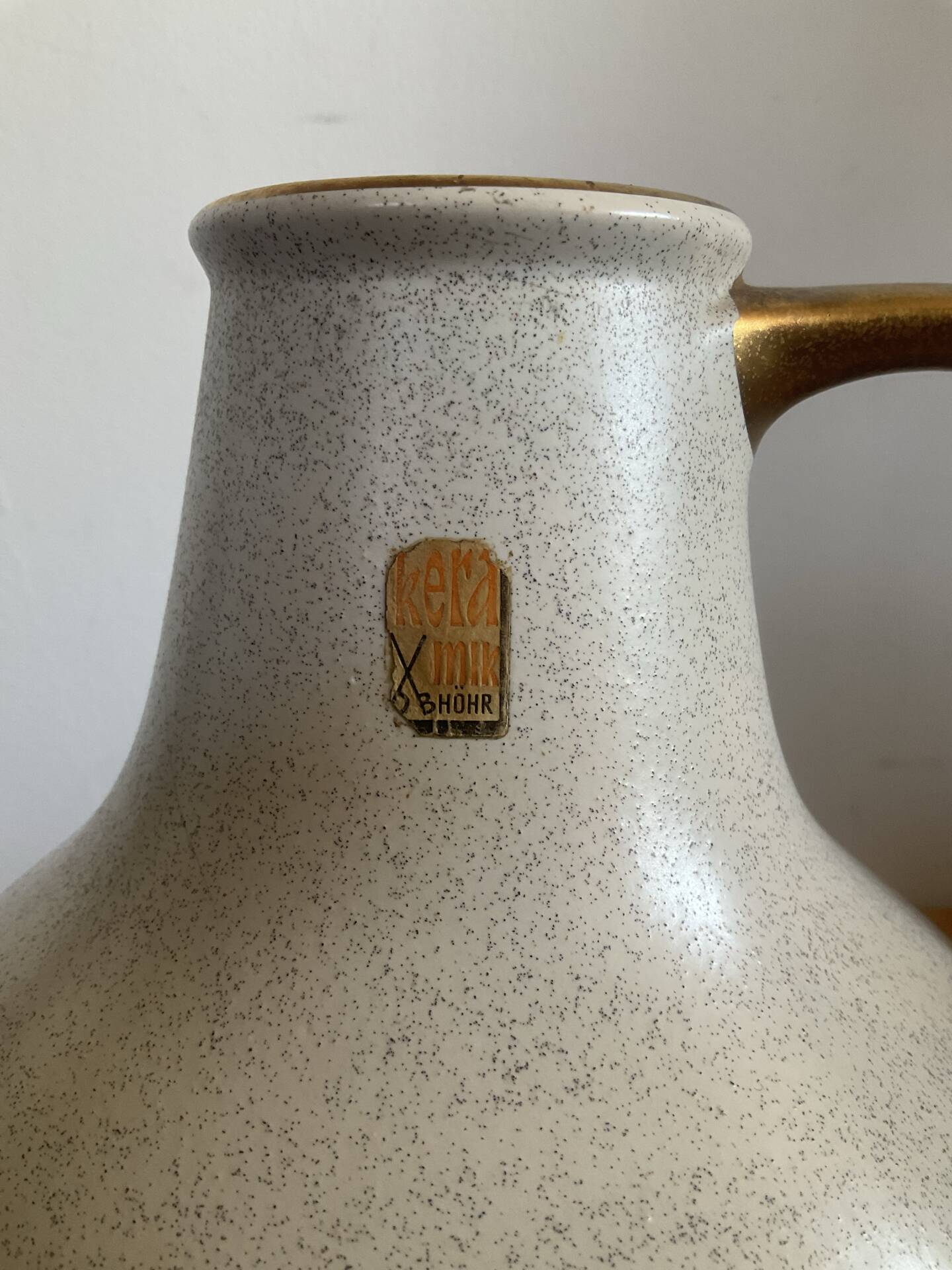 Vintage vase HÖHR ceramics Germany from the 50s-60s.