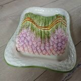 Large antique Barbotine/asparagus platter