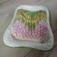 Large antique Barbotine/asparagus platter