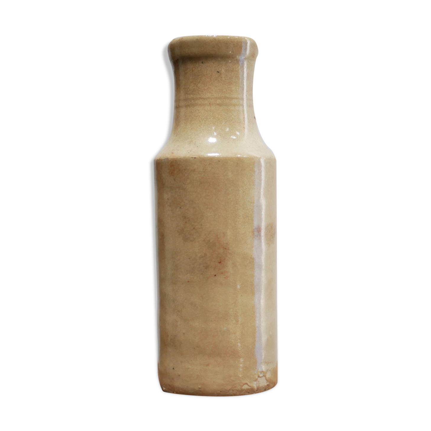 Vintage beige sandstone vase