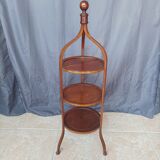 English pedestal table 3 mahogany trays