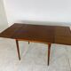 Vintage Scandinavian dining table expandable in 1960s teak