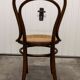 Chaise bistrot bois courbé 1900 cannage