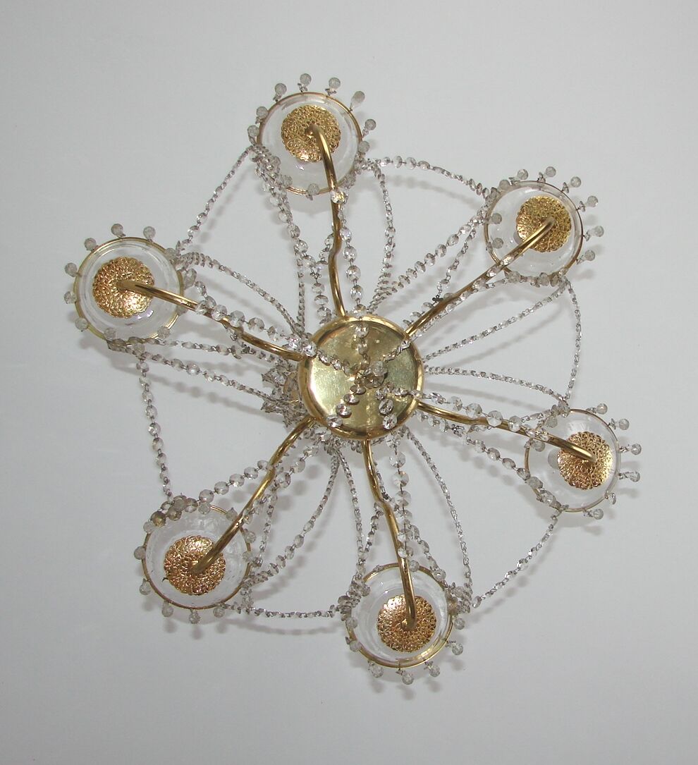 Brass chandelier, 1960s