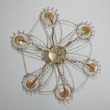 Brass chandelier, 1960s