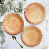 3 Small Vintage Stoneware Plates Vallauris