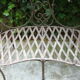 Old wrought iron bench