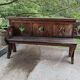 Oak garden bench
