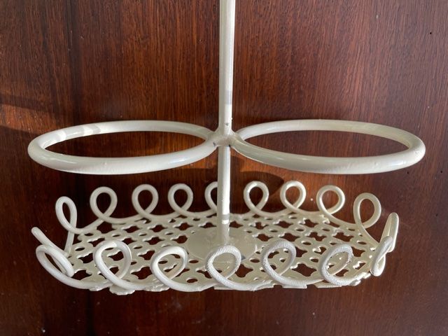 Oiler vintage vinegar 1950 ceramic and perforated metal