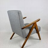 Vintage Grey Tweed Var Lounge Chair, 1970s