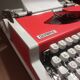 Olympia Traveller Luxe Typewriter Vermilion Red