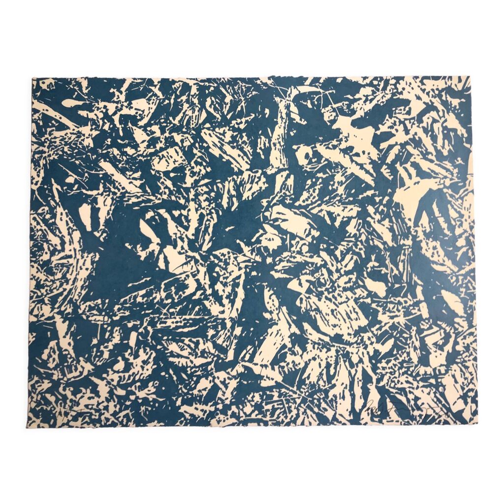 Sérigraphie sur vélin signée et numérotée de Robert Stanley, Ground