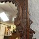 Monumental antique mirror in carved wood – Orientalist / Moorish style – late 19th century