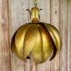 Vintage gold metal flower pendant