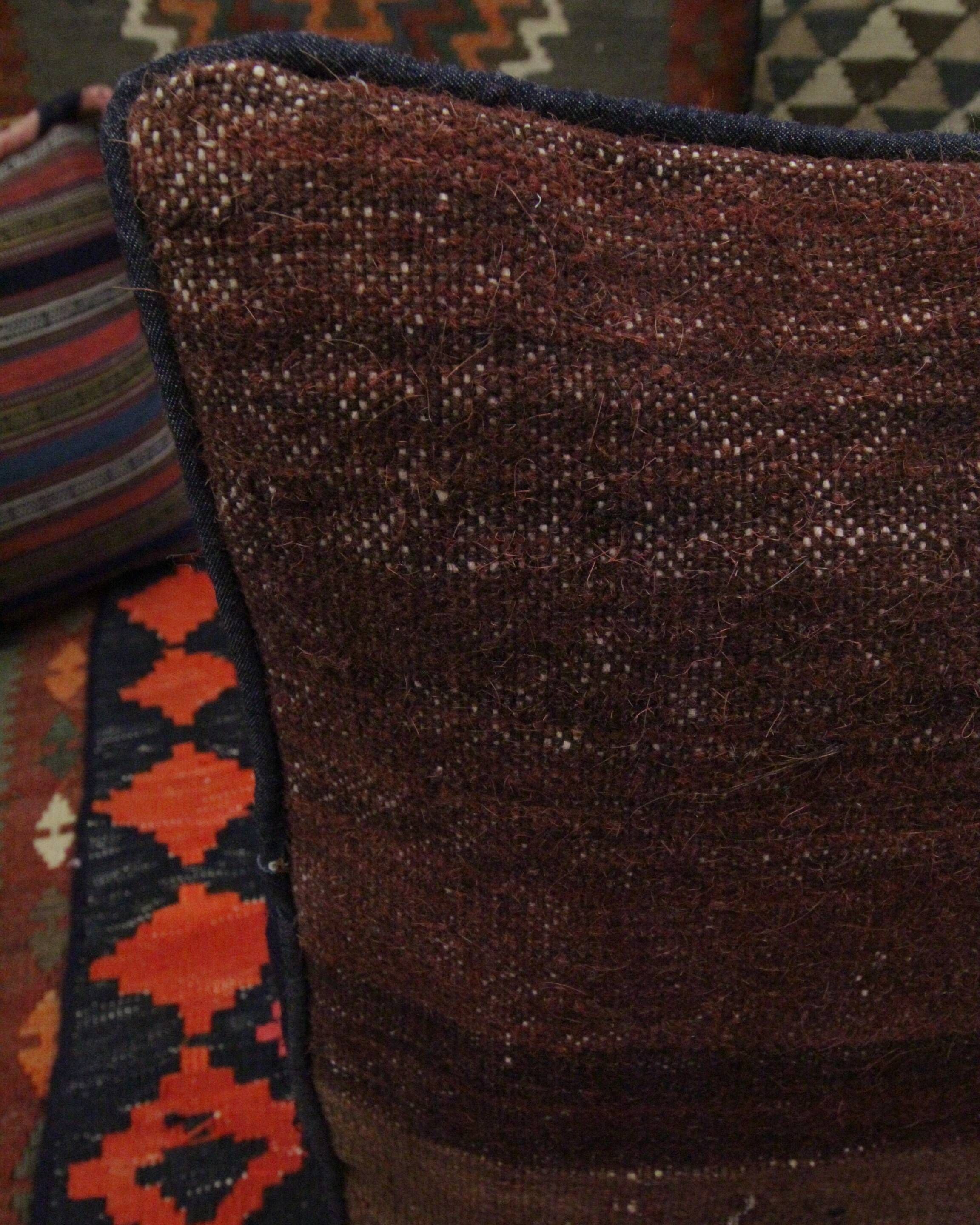 Handwoven Traditional Wool Brown Cushion Cover 45x45cm