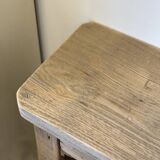 Raw wood workbench / console
