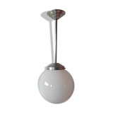 Suspension globe in opaline art deco