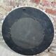 Mirror in patinated natural wood