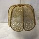 Lace and wood pendant lamp