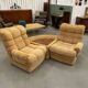 Salon modulable vintage en tissu